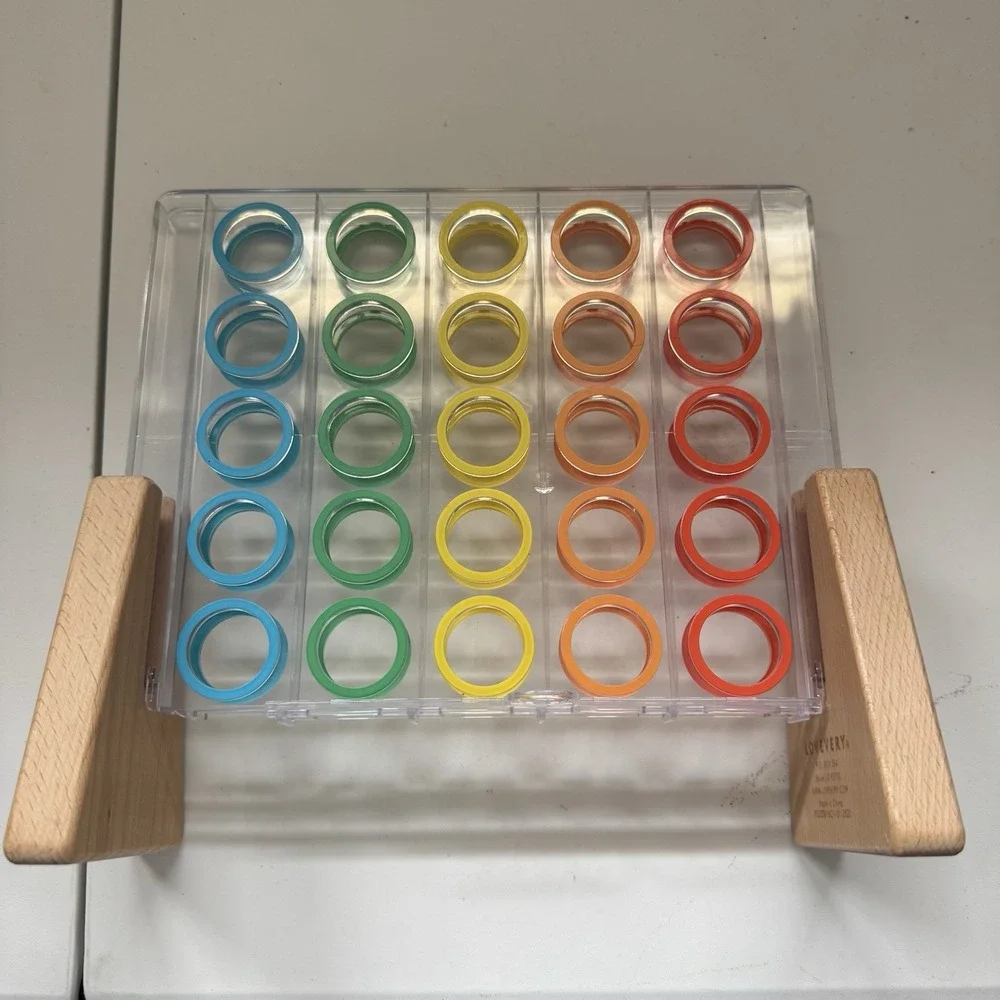 Lovevery Drop & Match Dot Catcher Game Wood & Acrylic FRAME ONLY NO DOTS